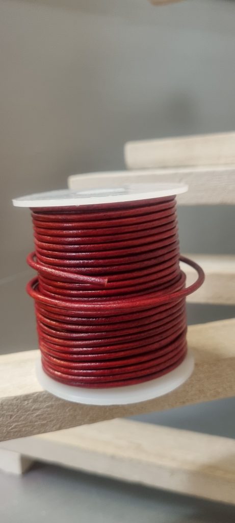 Cuir rouge 2mm