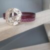 Bracelet femme fuchsia et bordeaux