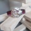 Bracelet femme fuchsia et bordeaux