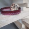 Bracelet femme fuchsia et bordeaux