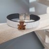 Bracelet enfant en liège et ours doré clair