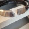Bracelet homme cinq cuirs tons marrons