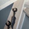 Boucles d'oreille plume noire