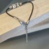Bracelet enfant cuir marron et ourson