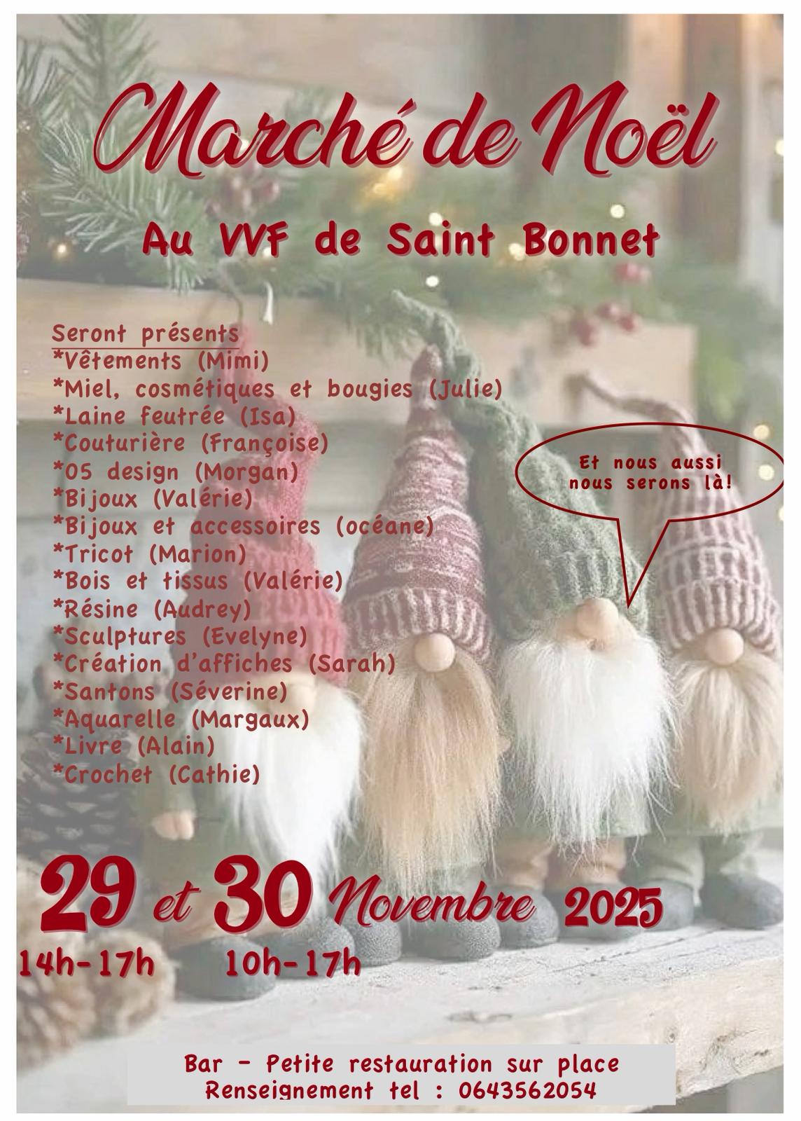 Marché de Noël au VVF de St Bonnet (05)