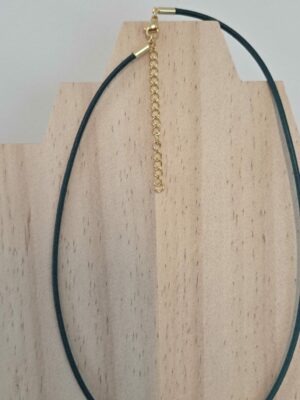 Collier "Il Corno" – Turquoise & Éclat Doré – Image 4