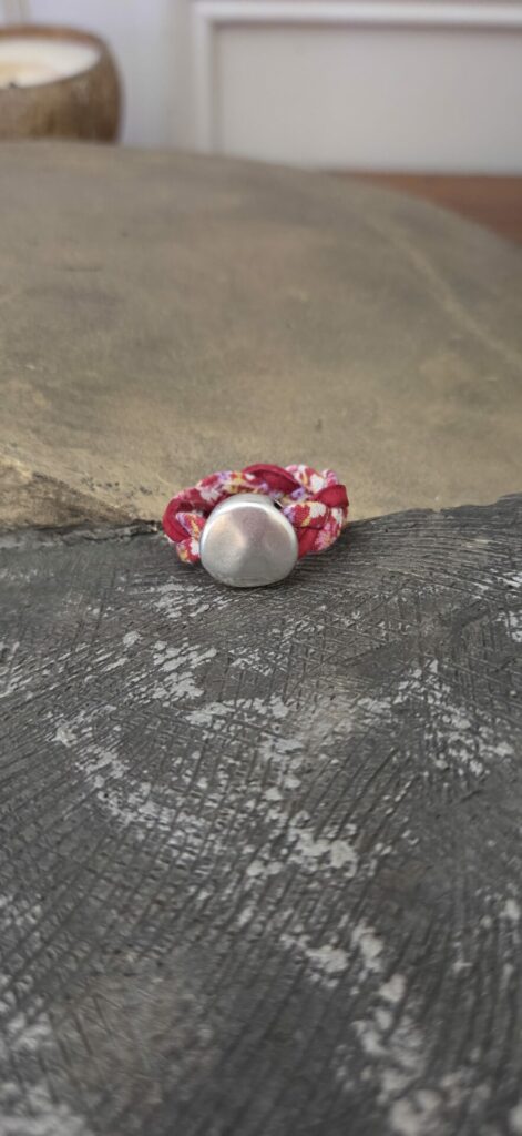 Bague femme liberty et passant argenté
