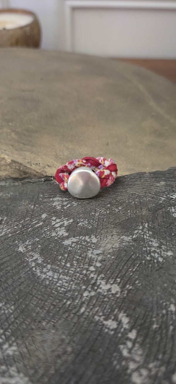 Bague femme liberty et passant argenté