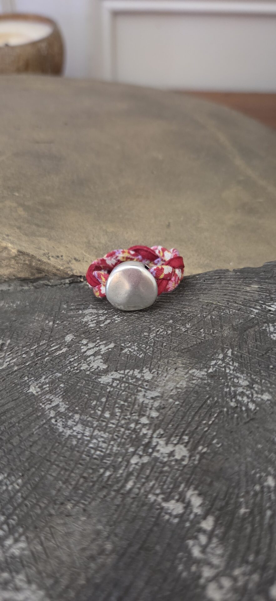 Bague femme liberty et passant argenté