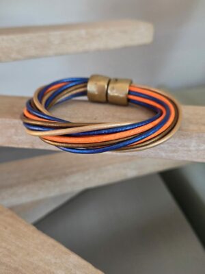 Bracelet femme 16 cuirs ronds 2mm