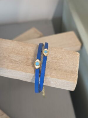 Bracelet femme double rang et ses yeux émaillés