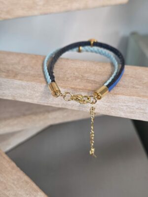 Bracelet femme double rang et ses yeux émaillés